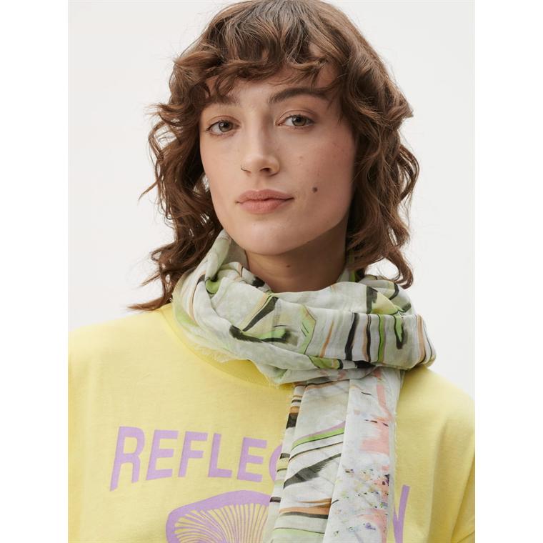 Lala Berlin Scarf Avena, Soft Mable Wave Green 